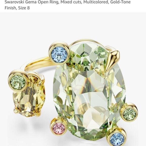 swarovski gemma open ring - Picture 1 of 4